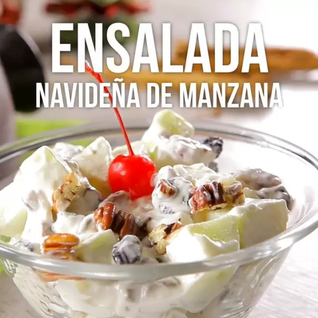 Video de Ensalada Navideña de Manzana