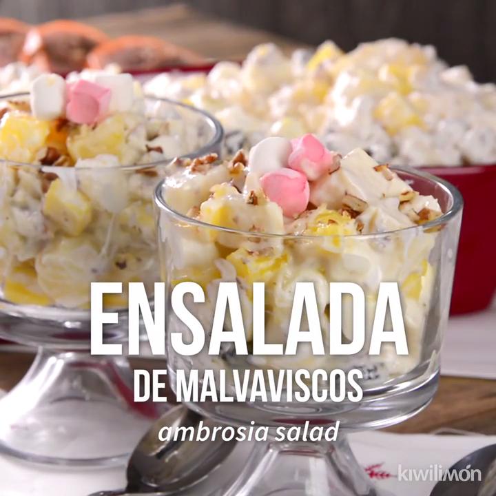 ensalada de frutas con ambrosía