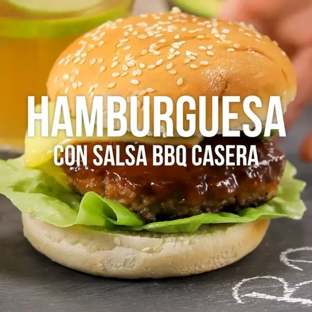 Video de Hamburguesa con Salsa Bbq Casera