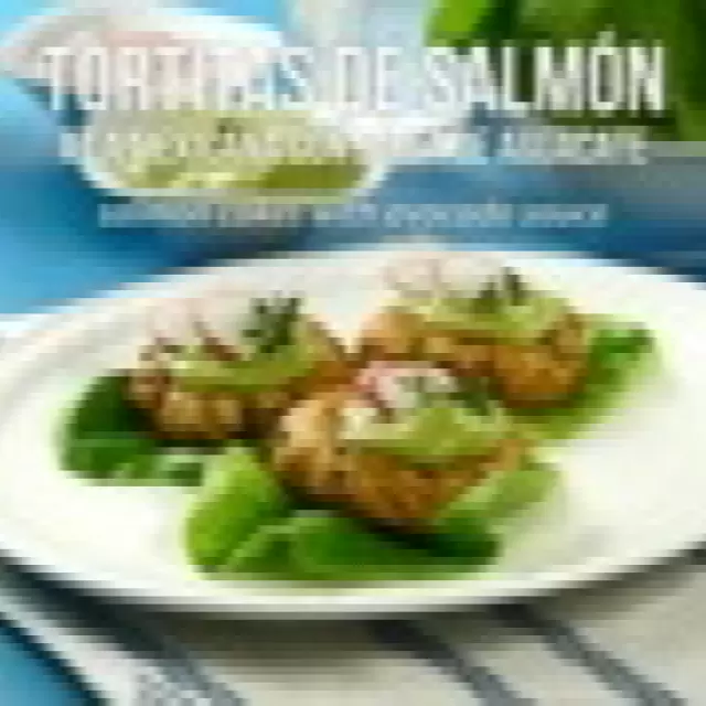 Tortitas de salmón con salsa de aguacate 948