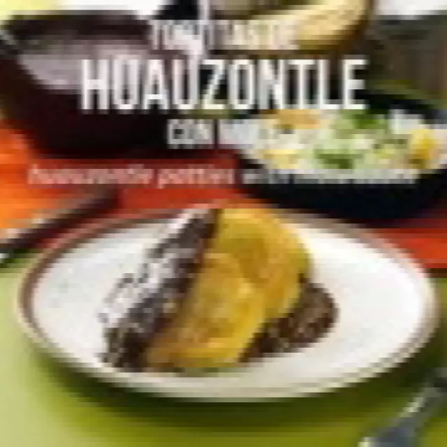 Tortitas de huauzontles con mole 1019