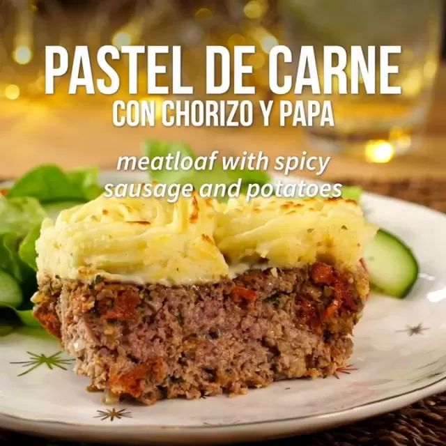 Pastel de carne con chorizo y papa 1274