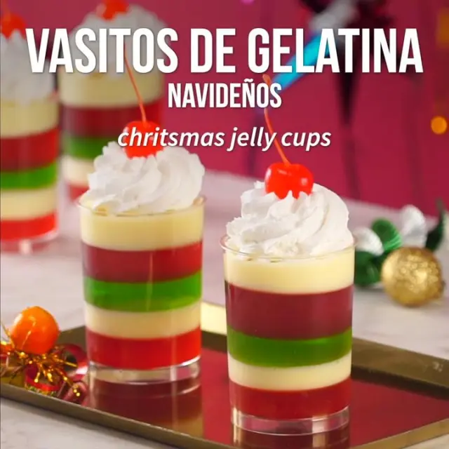 Vasitos de gelatina navideña 1287