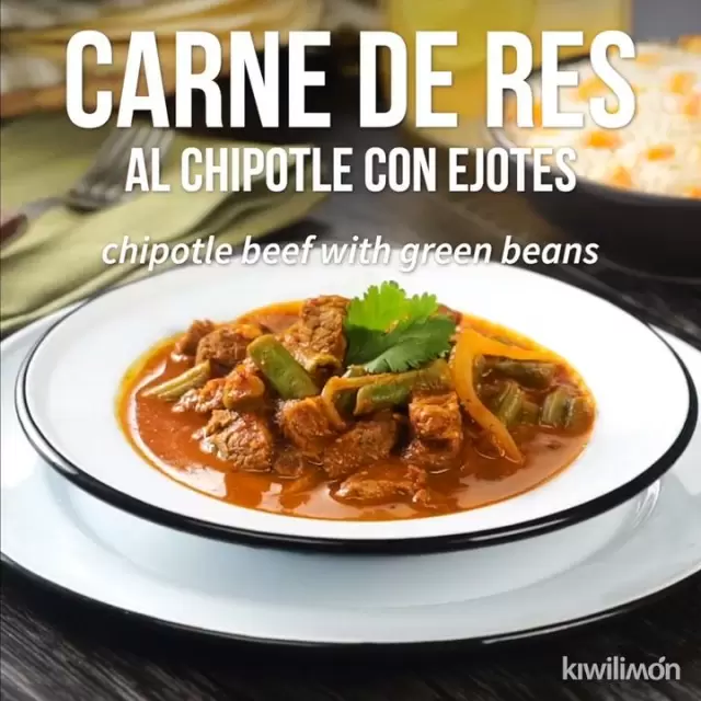 Carne de res al chipotle con ejotes 1324