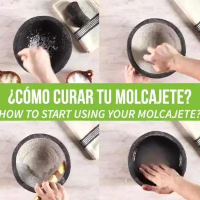 Cómo curar un molcajete