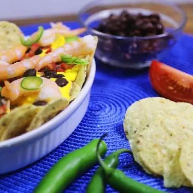 Video de Nachos Camarón y Frijol