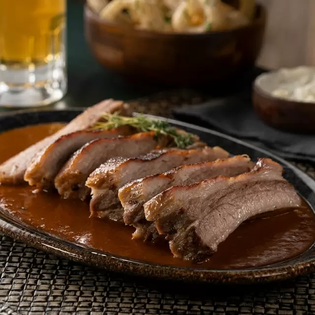 Costillas de Cerdo con Salsa de Cerveza INDV