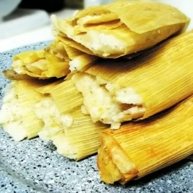 Requesón and Poblano Strips Tamales