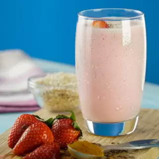 Strawberry Banana Amaranth Smoothie 