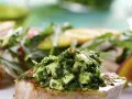 Seared Tuna with Avocado Chimichurri 