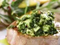 Seared Tuna with Avocado Chimichurri 