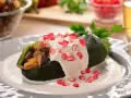 Meatless Chiles en Nogada 
