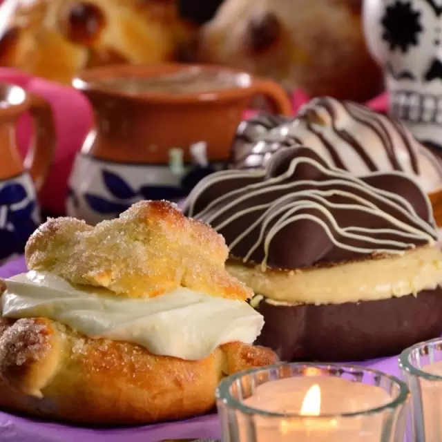 Filled Pan de Muerto 3 Ways