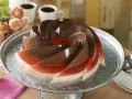 Milk, Strawberry, and Chocolate Gelatin 