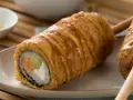 Deep-Fried Sushi Roll on A Stick
