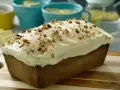 Banana Pound Cake with White Chocolate Cream Cheese Frosting 