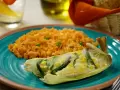 Red Snapper with Poblano Chile in Corn Husk