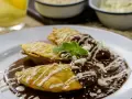 Deep-Fried Plantain Quesadillas with Mole