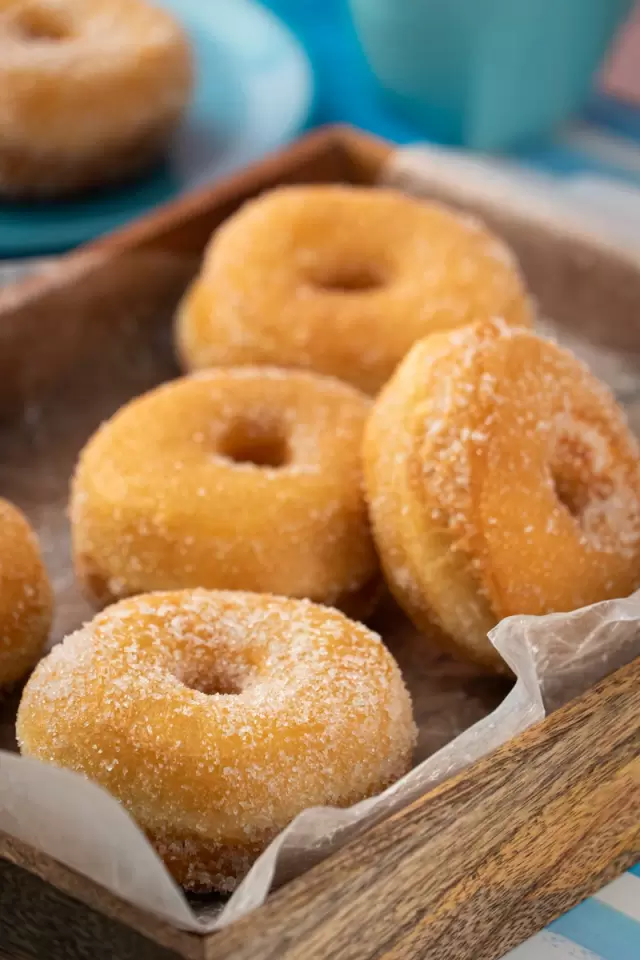 Mini DONas en máquina receta fácil y rápido 🍩🍩 