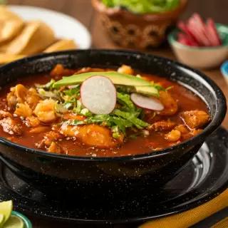 Pork and Chicken Red Pozole 