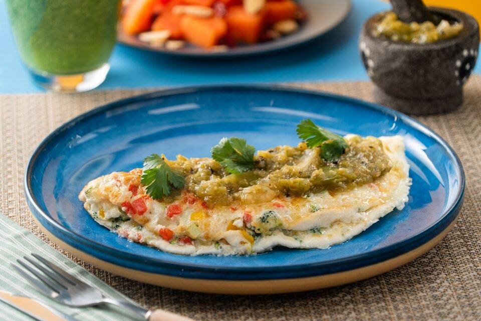 Egg White Omelet with Veggies