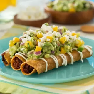 Tuna Taquitos with Guacamole