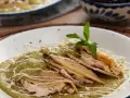 Chicken Mole Verde Enchiladas